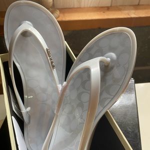 Brand new Coach flip flops